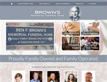 Tablet Screenshot of brownmem.com